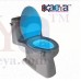 OkaeYa-Toilet Seat Bowl Night Light with LED Sensor Motion Activated Battery Glow for Bathroom (Multicolored)